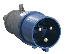 Вилка кабельная переносная IEK КНР ССИ-023 32А 2Р+PE 230В IР44 синий картинка 